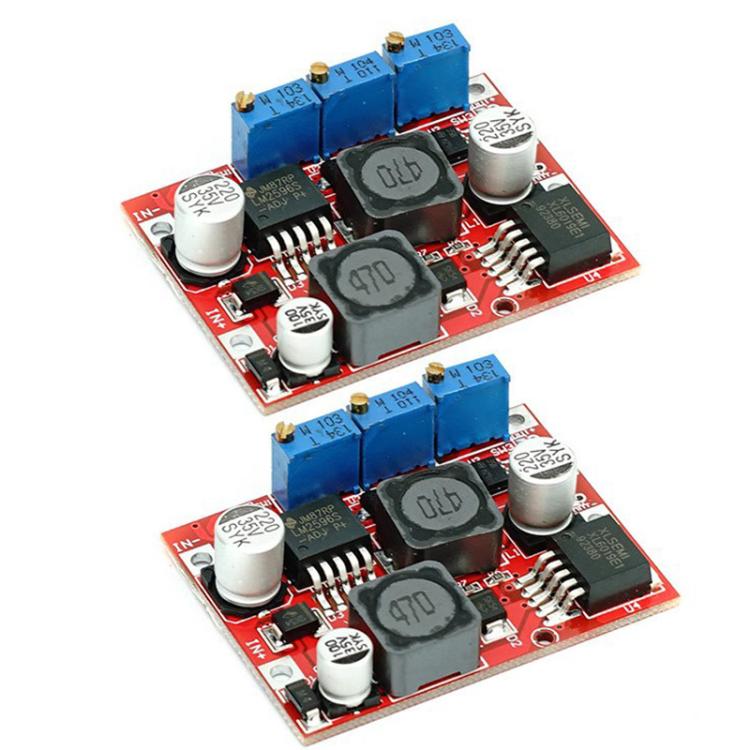 2pcs DC Automatic Buck-Boost Constant Current Constant Voltage Charging Module LM2596 XL6019 Chips