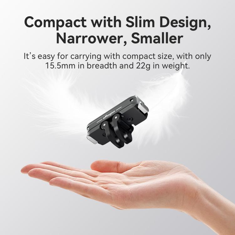 For DJI Osmo Action 6/Nano aMagisn Bidirectional Magnetic Quick Release Adapter 2.0