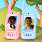 Children Wireless Video Phone Walkie-Talkie — Blue+Blue