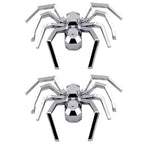 2pcs General Car Metallic Spider Emblem 3D Car Decorative Sticker