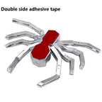 2pcs General Car Metallic Spider Emblem 3D Car Decorative Sticker