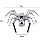 2pcs General Car Metallic Spider Emblem 3D Car Decorative Sticker