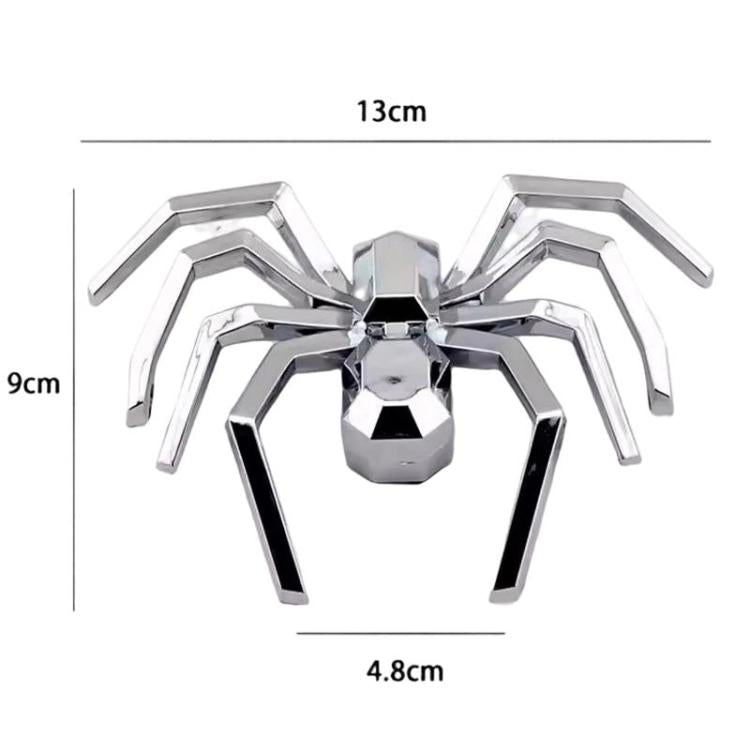 2pcs General Car Metallic Spider Emblem 3D Car Decorative Sticker