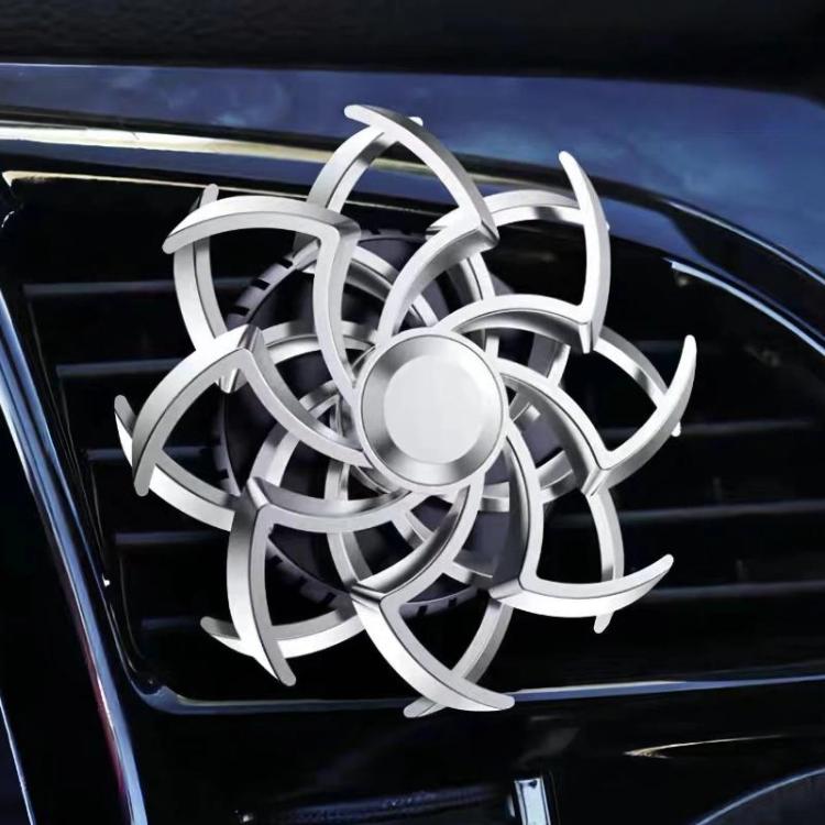 Car Air Vent Ornament With Fragrance Pads Rotating Snowflake Spider Automotive Decoration — Spider Red