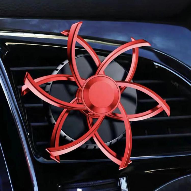 Car Air Vent Ornament With Fragrance Pads Rotating Snowflake Spider Automotive Decoration — Spider Purple