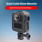 For GoPro MAX2 Plastic Frame Side-Open Protective Cage with Dual Cold Shoe Mounts — view 4