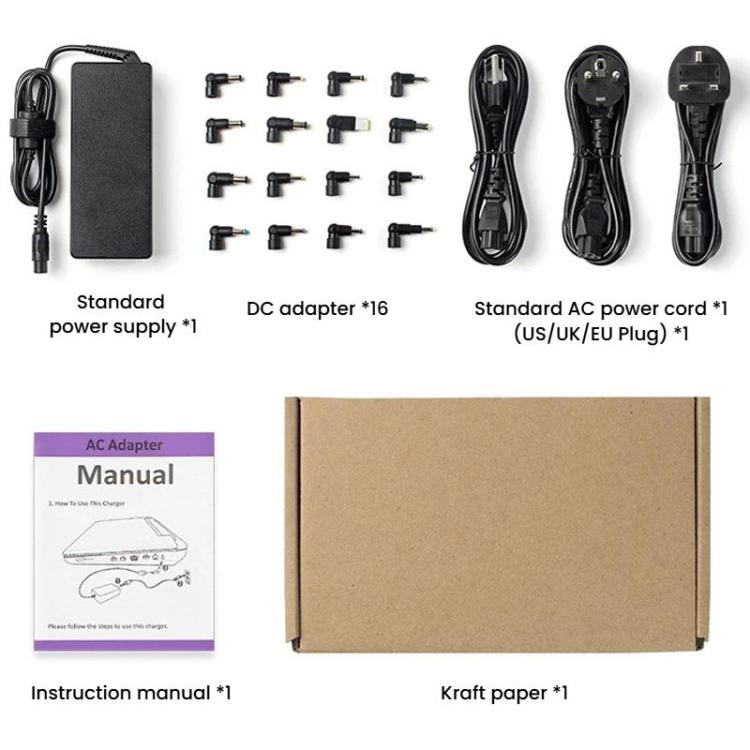 90W 19.5V 4.62A Universal Multi-Functional Laptop Power Adapter With 16 Connectors — view 8