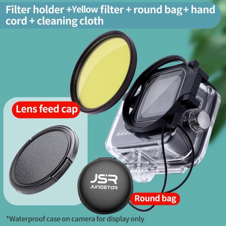 For GoPro HERO13/12/11/10/9/8 Black Action Camera — JSR Purple Diving Filter With Adapter Ring