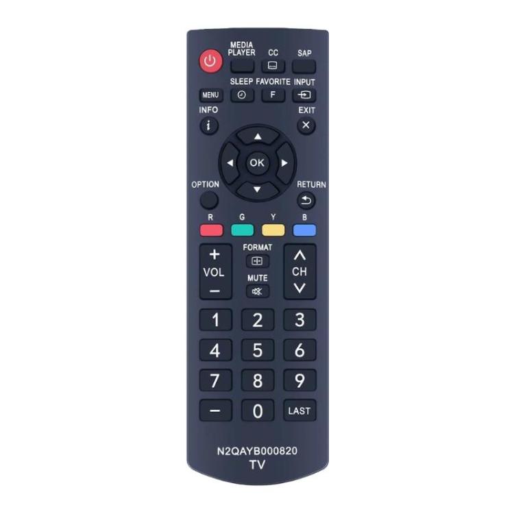 For Panasonic N2QAYB000820 Television Remote Control