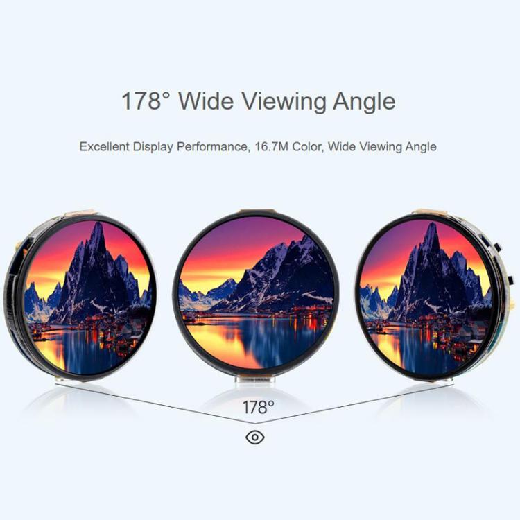 1.32 Inch AMOLED Round Touch Display Development Board