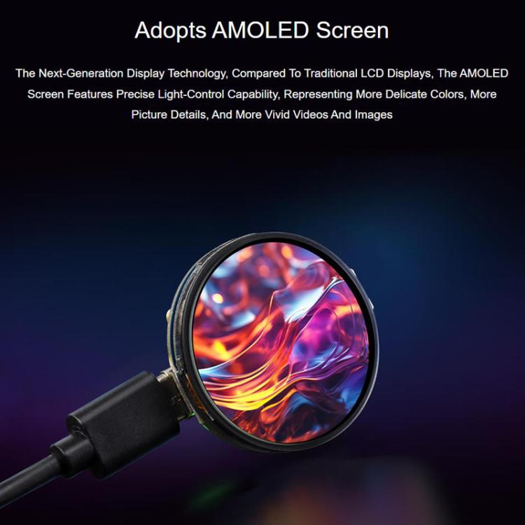 1.32 Inch AMOLED Round Touch Display Development Board