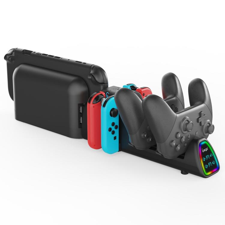 ipega 10-in-1 Charging Dock for Nintendo Switch 2 / Switch Joy-Con & Switch 2 Pro Controllers USB Plug Version