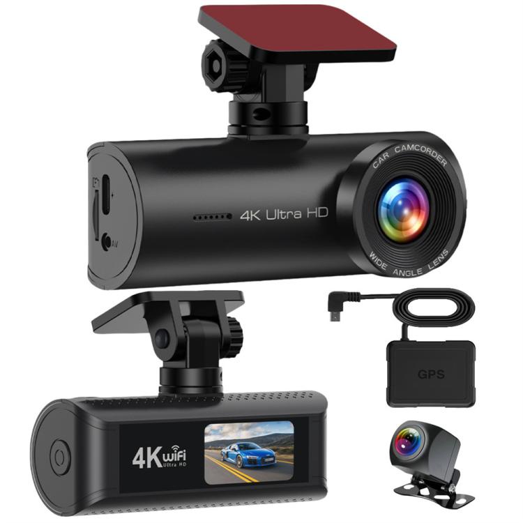 4K Smartphone Connected WiFi High-Definition Dual-Recording Car Dash Cam — view 9