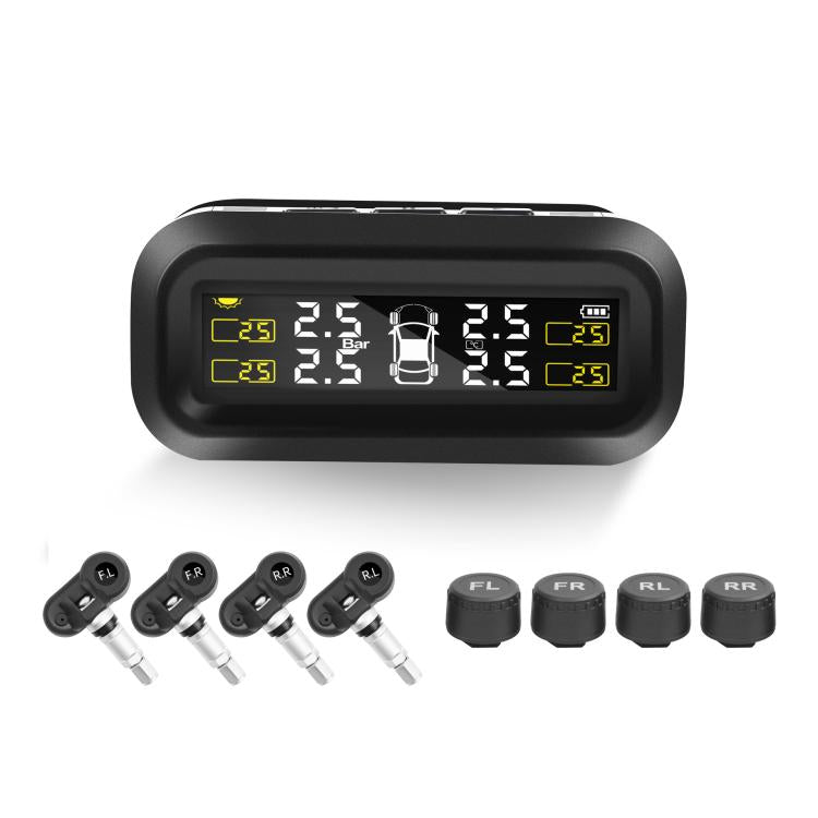 Solar-Powered Wireless Car Tire Pressure Monitor