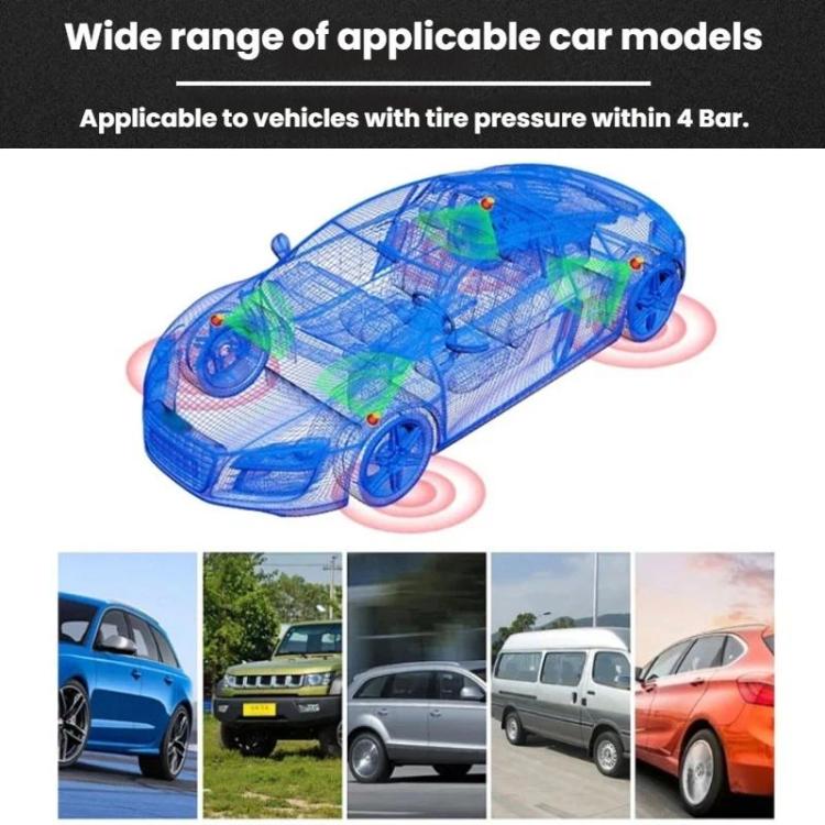 Solar-Powered Wireless Car Tire Pressure Monitor