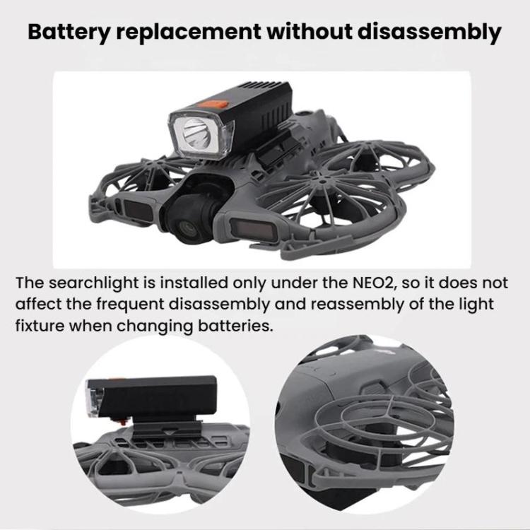 CQT Drone Down Hanging Rechargeable Night Light Fixed Searchlight — view 8