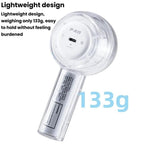 Mini Turbo Convenient USB Dazzling Colorful Light Handheld Fan — view 12
