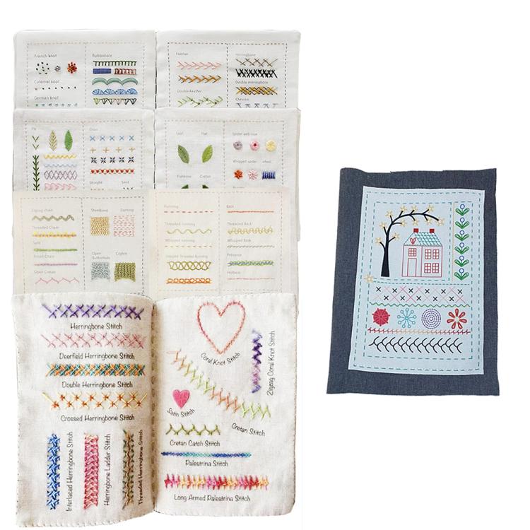 DIY Embroidery Stitch Book with 40 Techniques for Beginners for Beginners