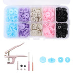 No-Seam Snap Fastener Plastic Snaps With Storage Box Installation Tool