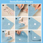 No-Seam Snap Fastener Plastic Snaps With Storage Box Installation Tool — view 6