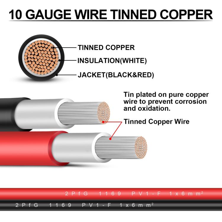 1pair MC4 Solar Photovoltaic Extension Cable For RVs