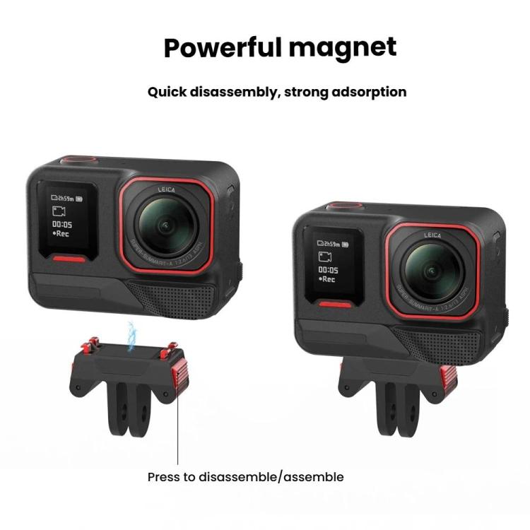 Magnetic Quick-Release Adapter Base for Insta360 X5, Ace Pro 2, Ace Pro