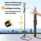 Auto Face Tracking Selfie Stick Anti-Shake Retractable Phone Stand — TT07D