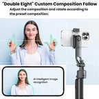 Auto Face Tracking Selfie Stick Anti-Shake Retractable Phone Stand — view 12