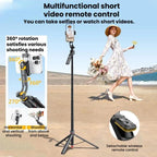 Auto Face Tracking Selfie Stick Anti-Shake Retractable Phone Stand — view 4