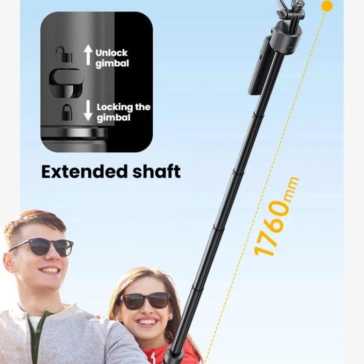 Auto Face Tracking Selfie Stick Anti-Shake Retractable Phone Stand — view 7