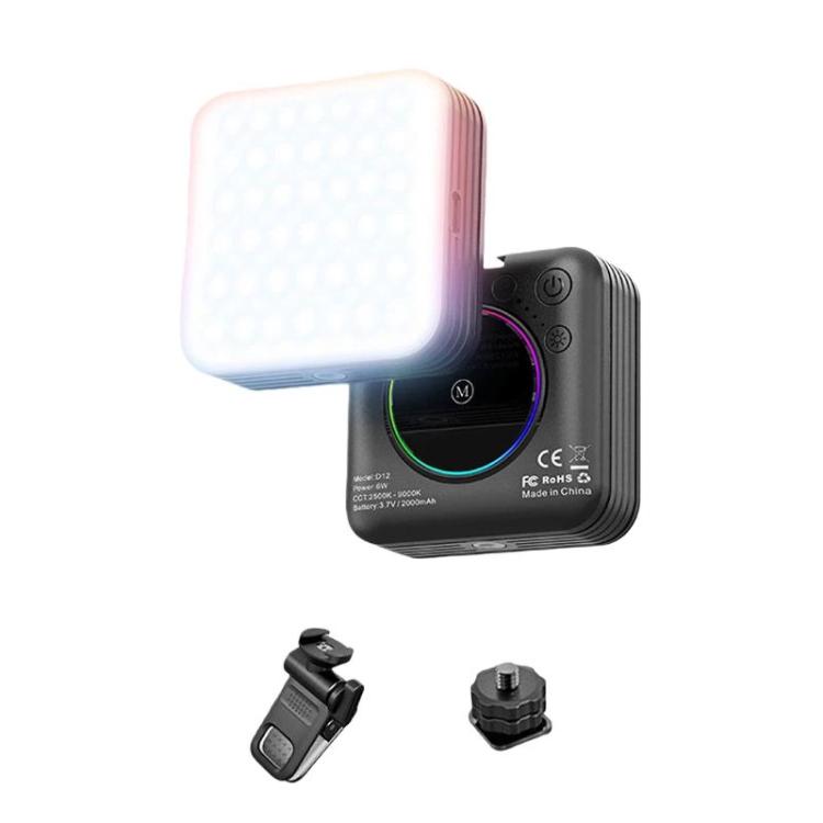 Portable LED Fill Light Handheld Pocket Light For Smartphone Photography & Live Streaming — D12