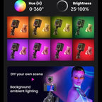Portable LED Fill Light Handheld Pocket Light For Smartphone Photography & Live Streaming — view 9