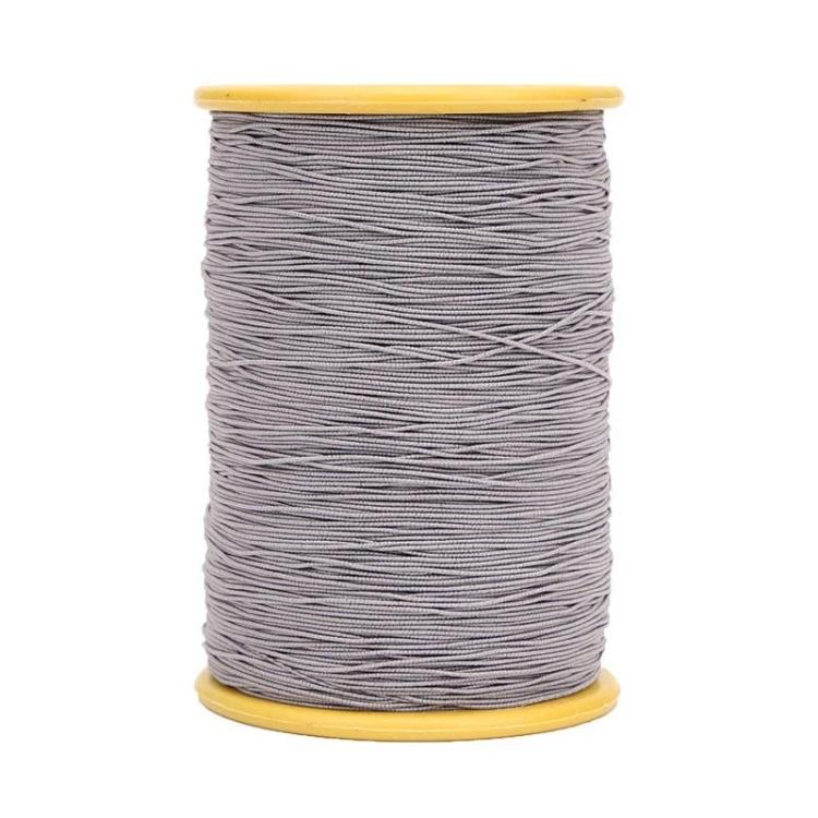 0.45mm Sewing Elastic Cord Rubber Band Core-coated Tag Elastic Thread — White