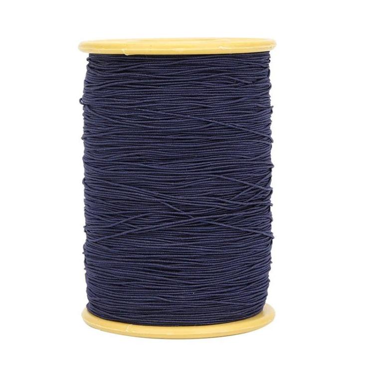 0.45mm Sewing Elastic Cord Rubber Band Core-coated Tag Elastic Thread — Coffee