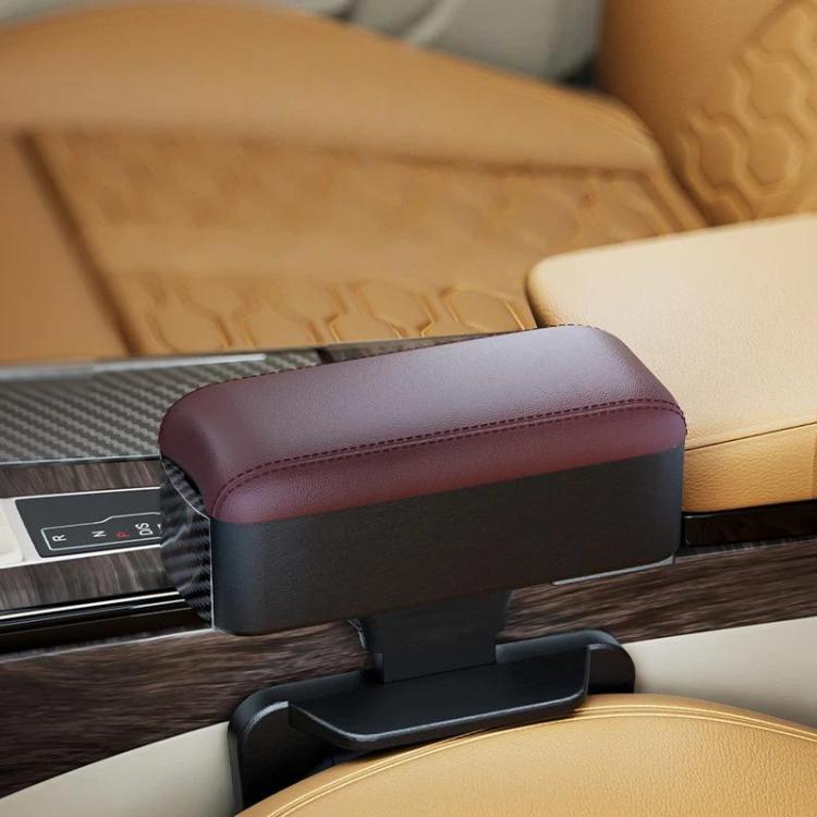 3092 Car Seat Armrest Cup Holder Multi-Functional Rear Seat Charging Storage Box — Brown