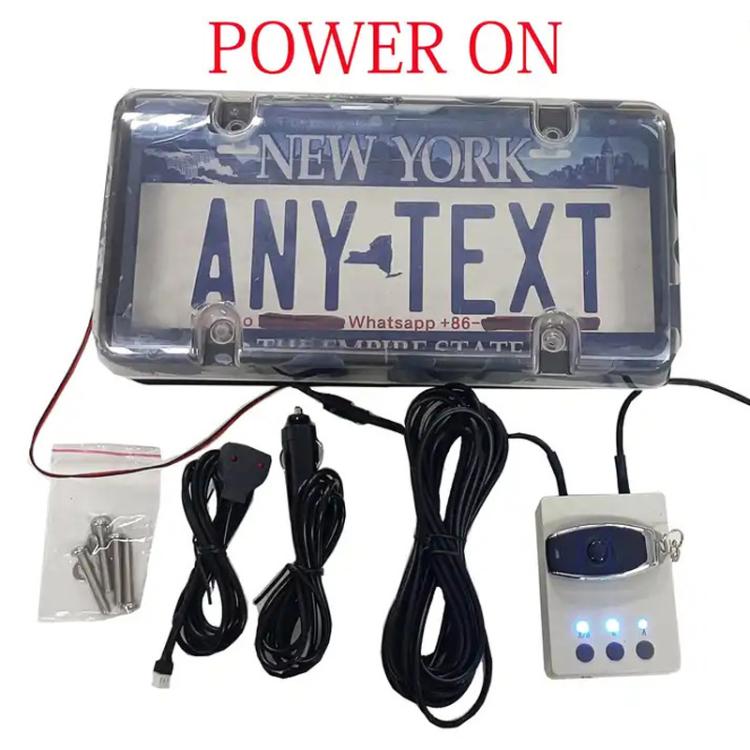 US Standard Fog Version License Plate Frame Remote-Controlled Car License Plate Protector