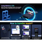 2.4 inch Colorful Screen MP3 Music Player With Bluetooth 5.0 Speaker