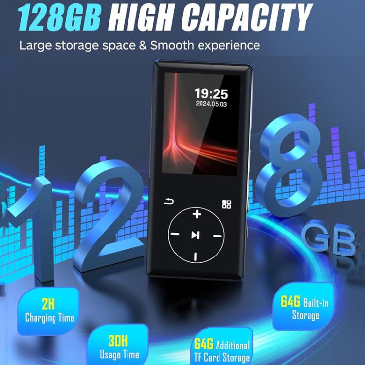 Compact Touchscreen MP3 Portable Player Bluetooth Walkman