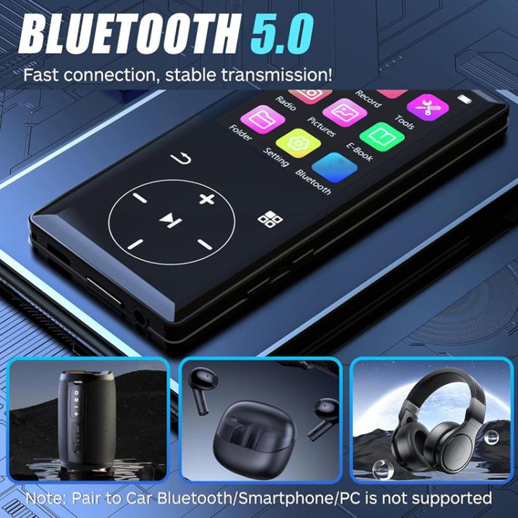 Compact Touchscreen MP3 Portable Player Bluetooth Walkman