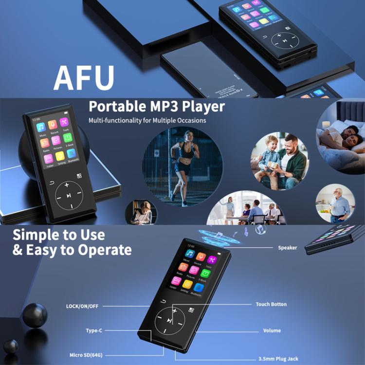 Compact Touchscreen MP3 Portable Player Bluetooth Walkman