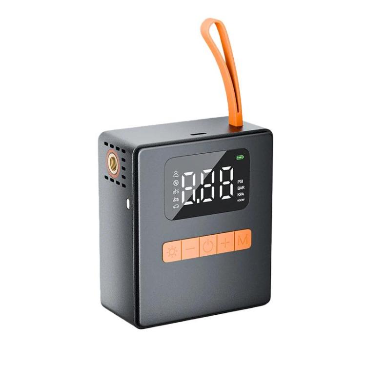 ALW-CQ-16 Automotive Digital Tire Inflator With Pressure Detection Portable Emergency Explosion-Proof Air Pump — Silver