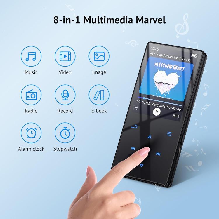 M2 Bluetooth MP3 Music Player With FM Radio External Speaker