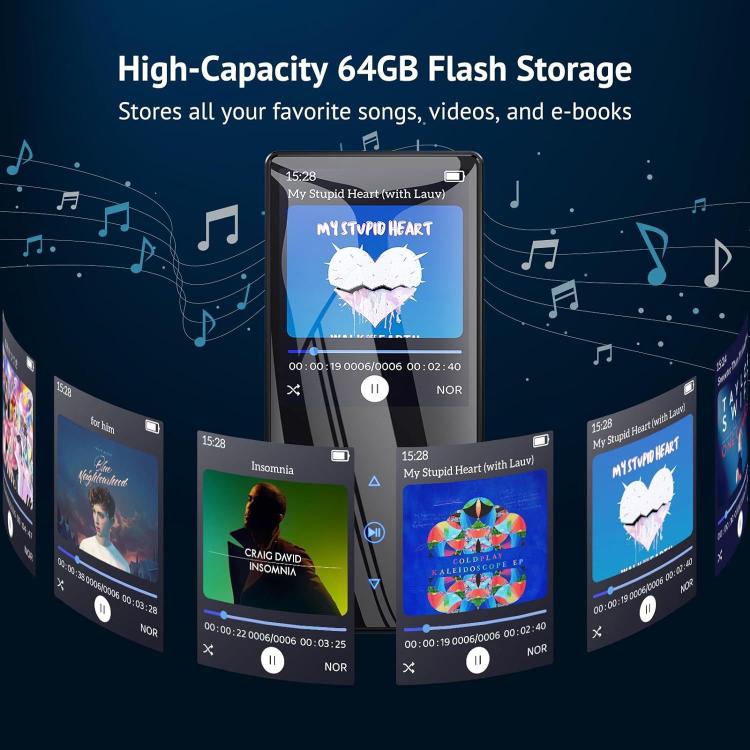M2 Bluetooth MP3 Music Player With FM Radio External Speaker