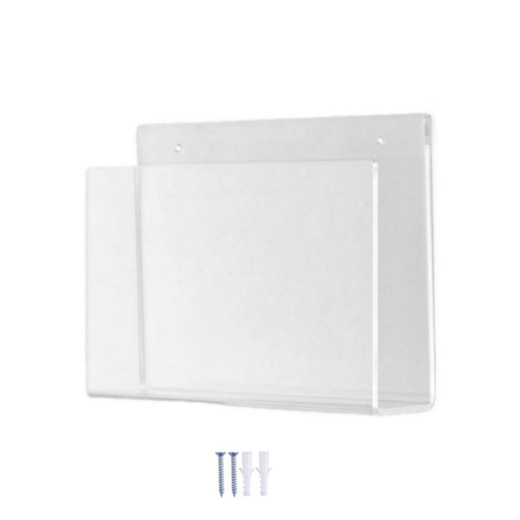 Acrylic Magazine & Book Wall-Mounted Rack For Living Room Office