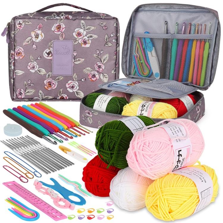 DIY Crochet Yarn Knitting Tool Kit Set, 59pcs /Set