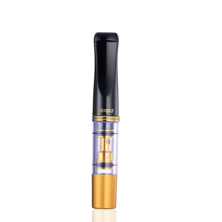 ZOBO Double Filter Cigarette Holder Reusable & Washable 7.6mm Wide Cigarette Filter — Black