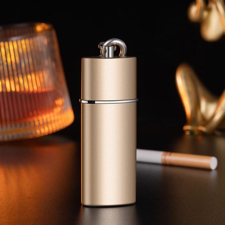 Portable Pocket Ashtray Slide-Out Drawer Mini Metal Lined Leak-Proof Ash Container for Outdoor, Car, Travel — Black