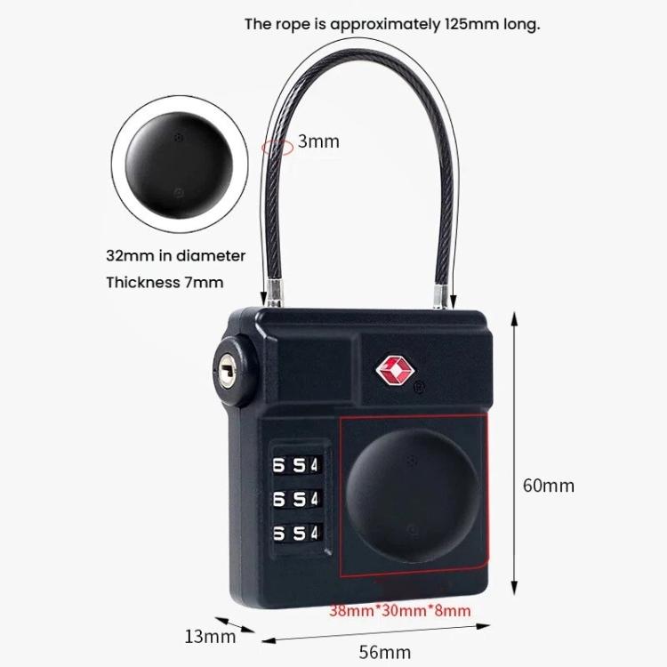 TSA Combination Luggage Lock AirTag-Compatible Lock — view 7