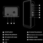Car Digital Display Air Pump Portable Wireless High-Power Lighted Air Pump — view 11