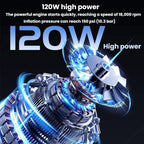 Car Digital Display Air Pump Portable Wireless High-Power Lighted Air Pump — view 6